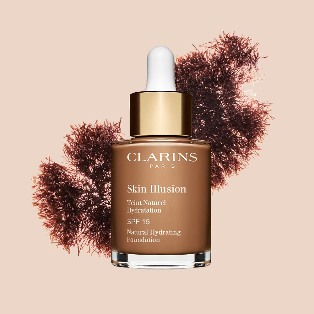Clarins Skin Illusion serum-like foundation with SPF 15 to deliver a seamless, natural effect foundation look.