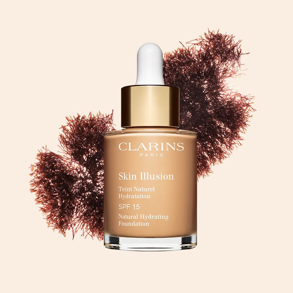 Clarins Skin Illusion serum-like foundation with SPF 15 to deliver a seamless, natural effect foundation look.