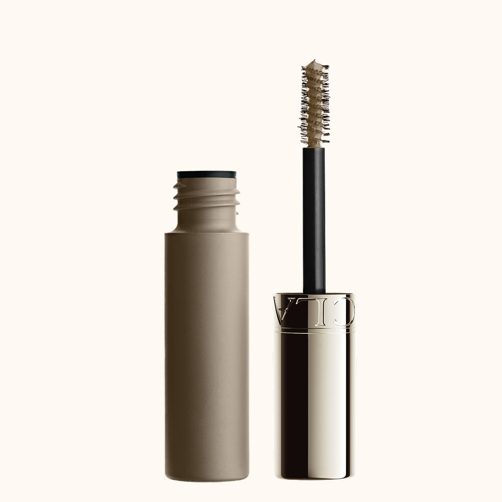 Packshot of Clarins Ash Blond Brow Gel, tinted to perfectly match natural blonde brows for a defined, polished, and natural finish.