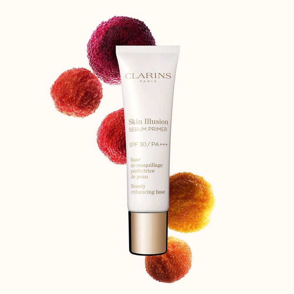 Clarins Skin Illusion Serum Primer - SPF 30 Perfecting Makeup Base, Enhances Glow & Prolongs Makeup Wear