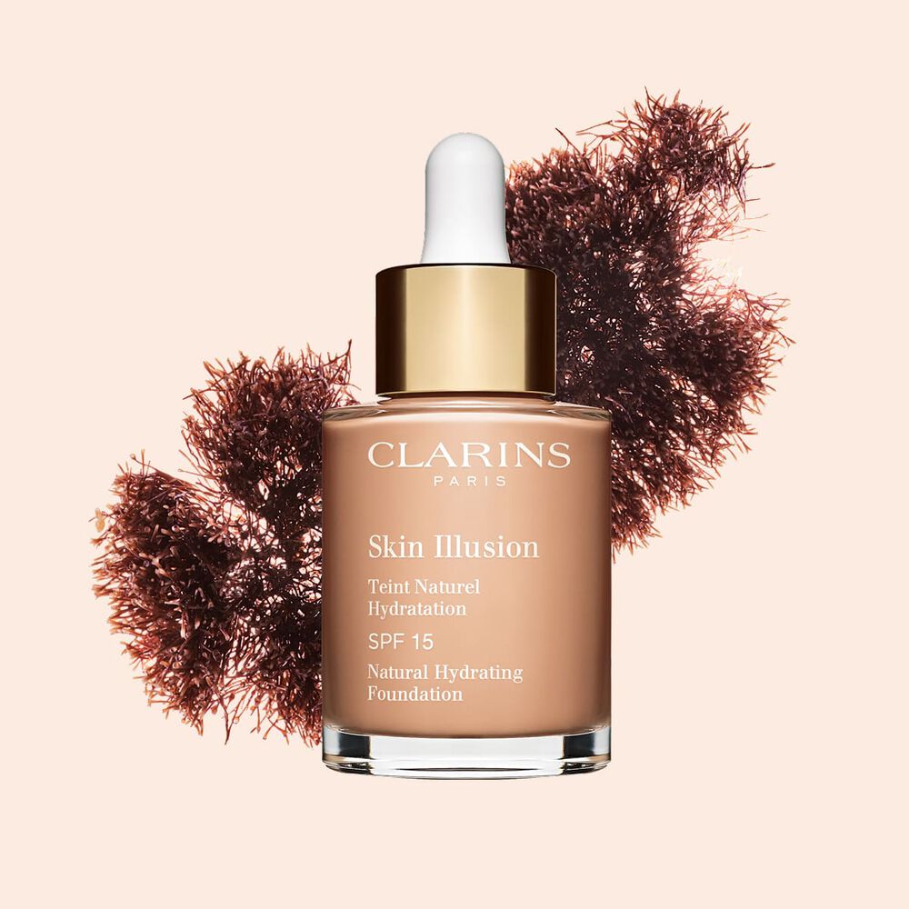 Clarins Skin Illusion serum-like foundation with SPF 15 to deliver a seamless, natural effect foundation look.