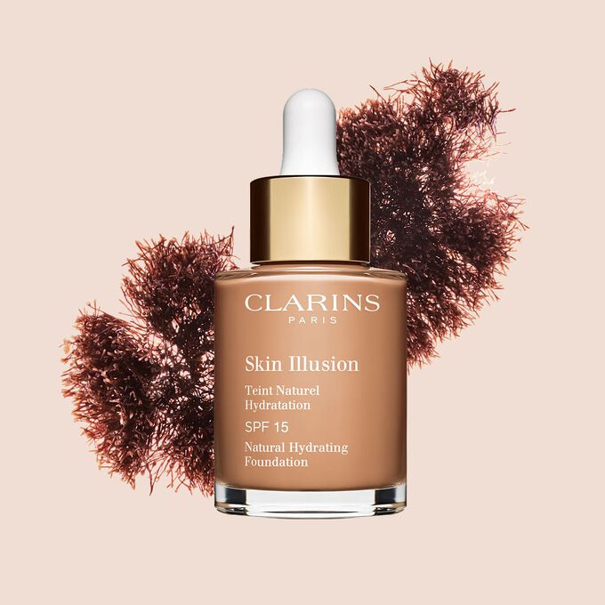 Clarins Skin Illusion serum-like foundation with SPF 15 to deliver a seamless, natural effect foundation look.