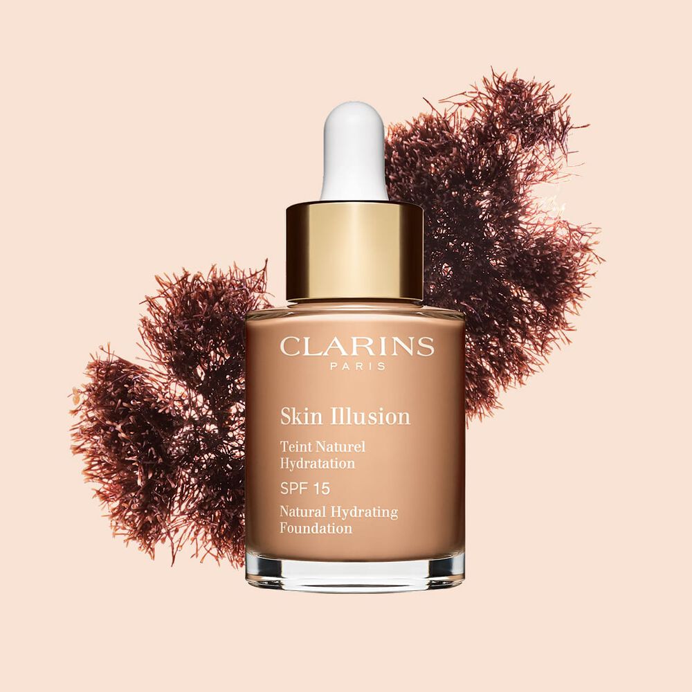 Clarins Skin Illusion serum-like foundation with SPF 15 to deliver a seamless, natural effect foundation look.