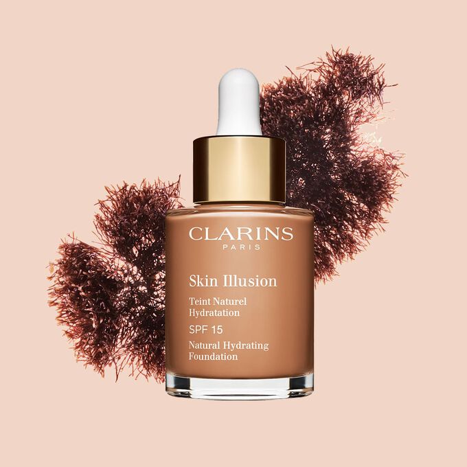 Clarins Skin Illusion serum-like foundation with SPF 15 to deliver a seamless, natural effect foundation look.