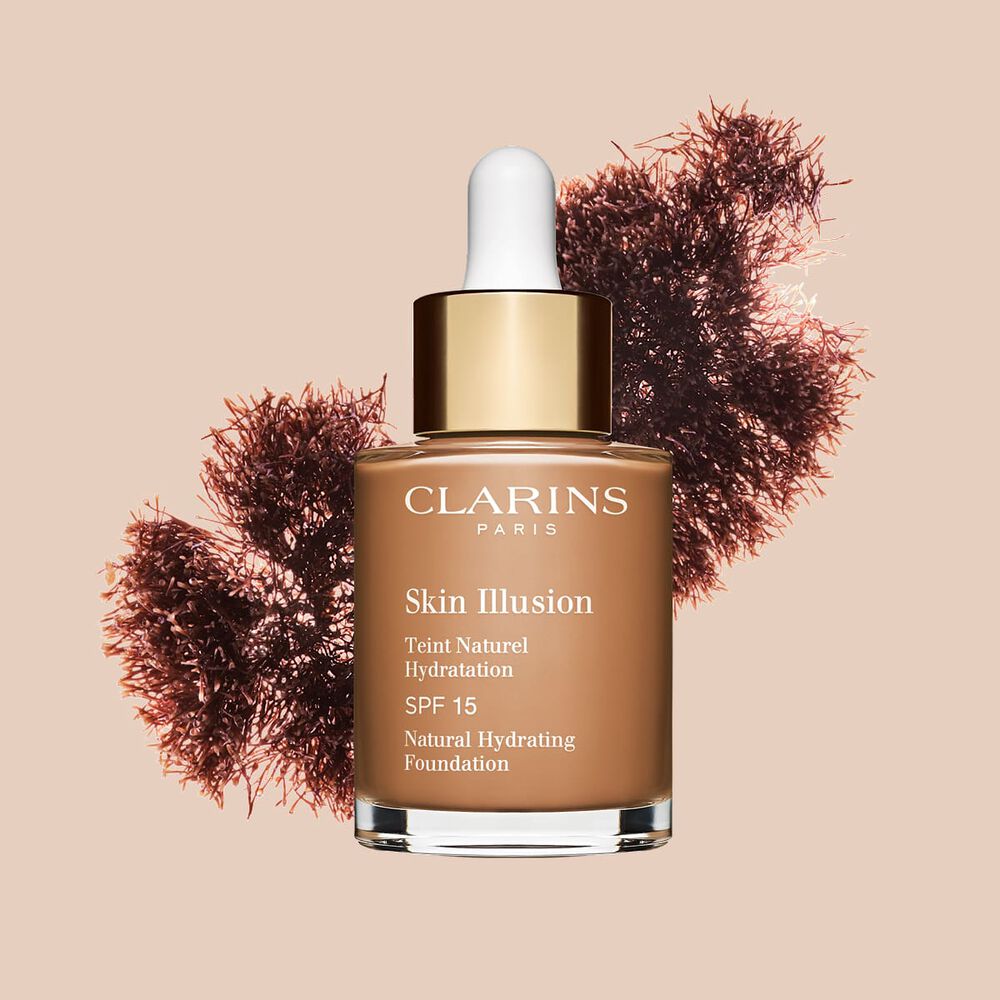 Clarins Skin Illusion serum-like foundation with SPF 15 to deliver a seamless, natural effect foundation look.
