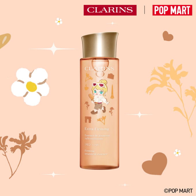 Limited edition Pop Mart anti-ageing treatment essence with hyaluronic acid to smooth and revitalize skin intensely.