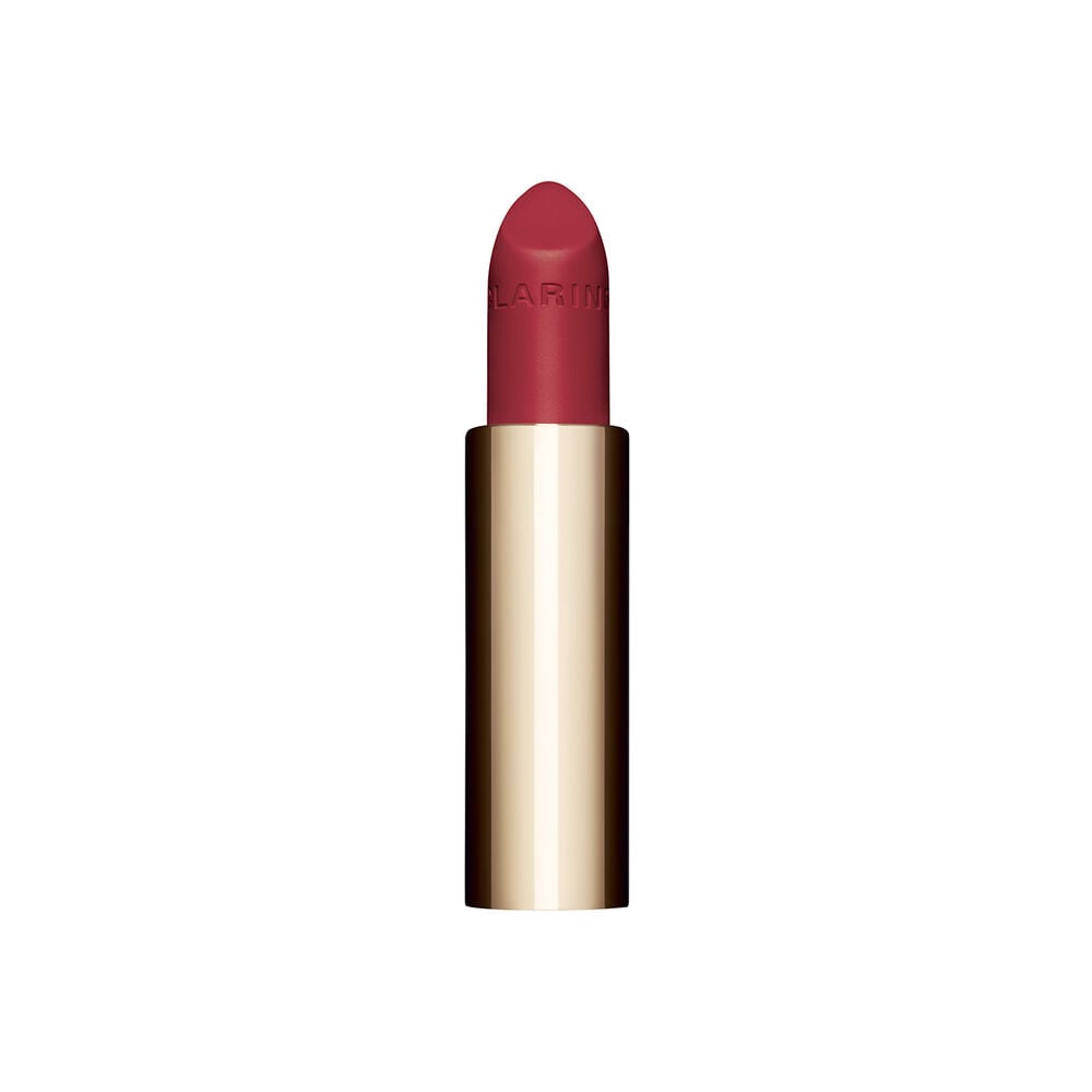 Packshot of the refillable old pink lipstick Joli Rouge in Shade 732 V by Clarins, highlighting its sustainable design