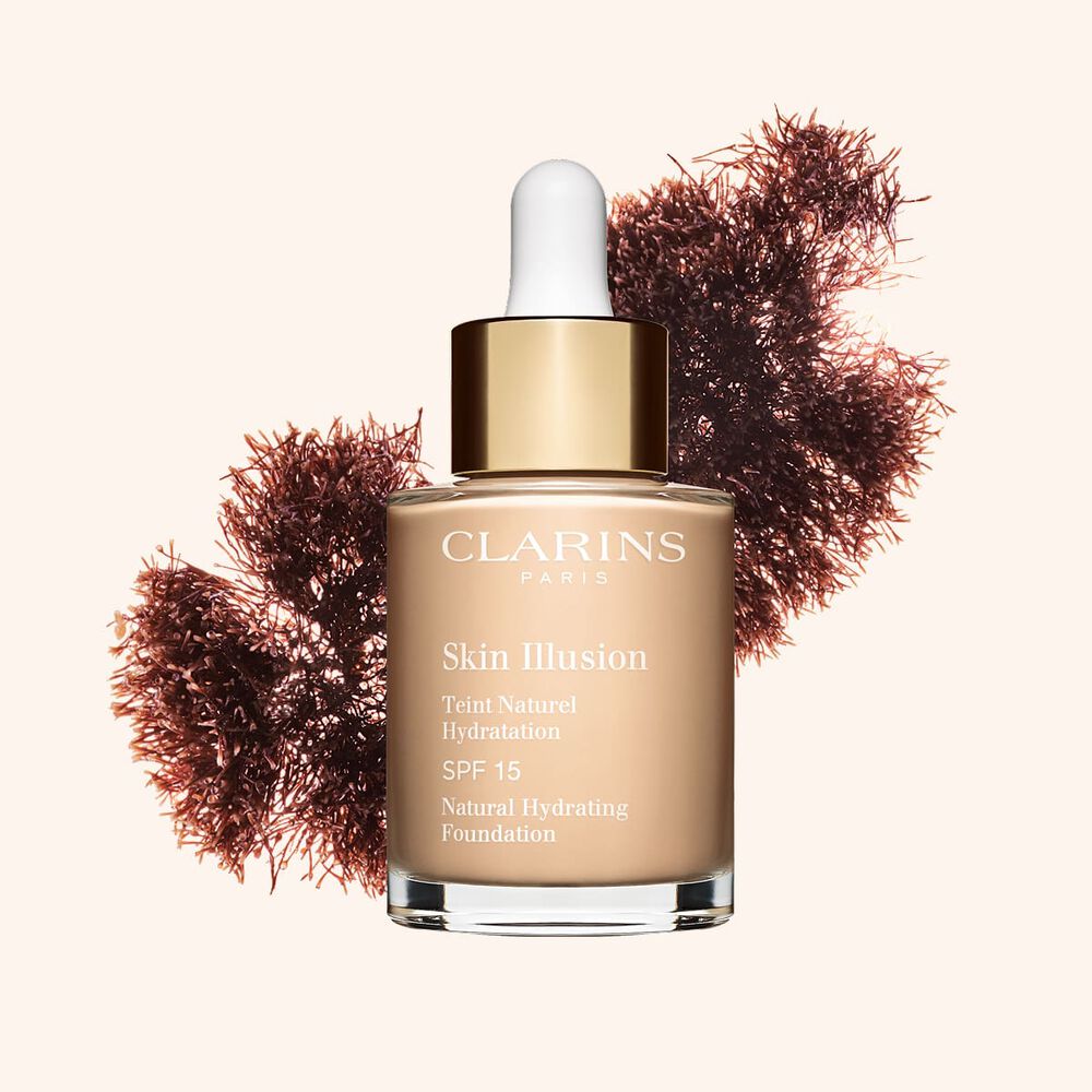 Clarins Skin Illusion serum-like foundation with SPF 15 to deliver a seamless, natural effect foundation look.