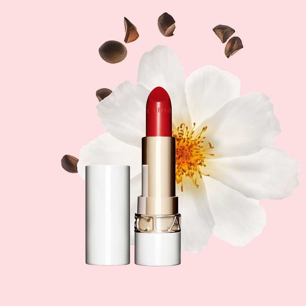 Clarins Joli Rouge shine lipstick provides deep nutrition for your lips, giving a perfect shiny lipstick look every day.