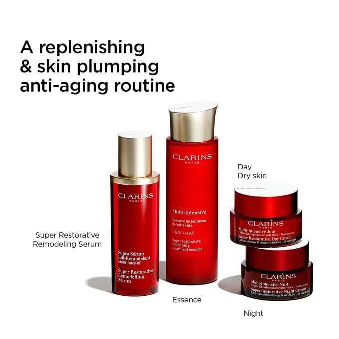 Super-Restorative anti-ageing routine with Remodelling Serum, Essence, Day and Night creams