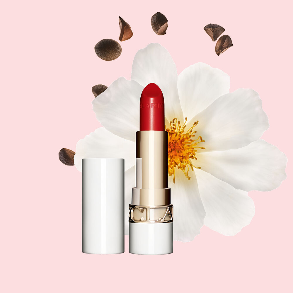 Clarins Joli Rouge shine lipstick provides deep nutrition for your lips, giving a perfect shiny lipstick look every day.