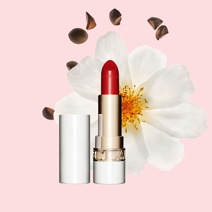 Clarins Joli Rouge shine lipstick provides deep nutrition for your lips, giving a perfect shiny lipstick look every day.