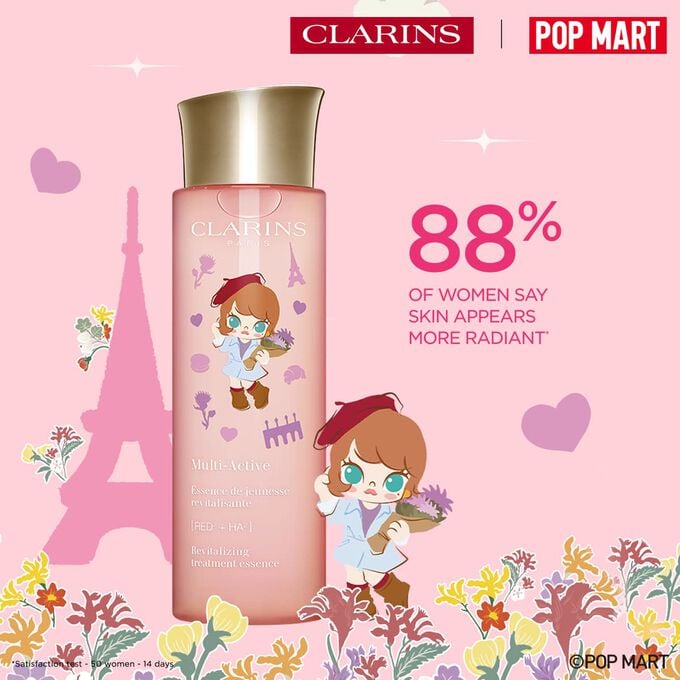 Pop Mart special edition anti-ageing lotion proven to leave skin eighty-eight percent smoother for a youthful glow.