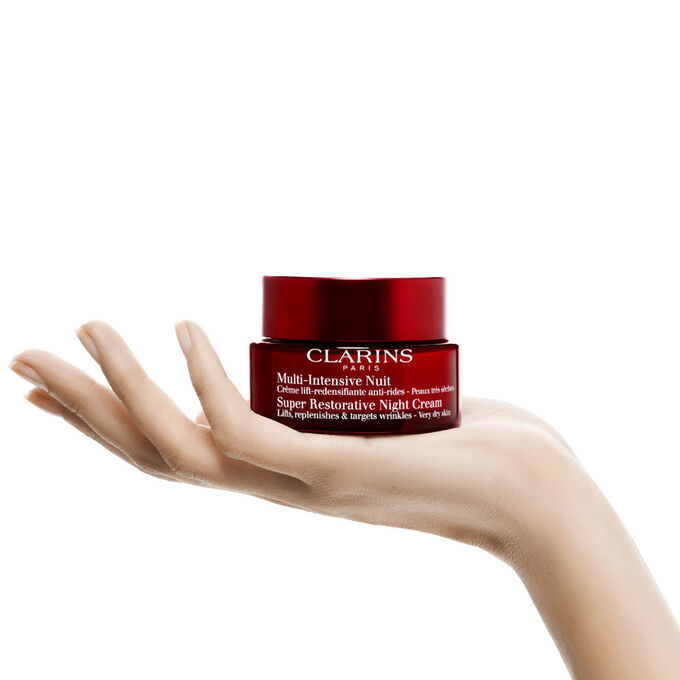 Super-Restorative Night Cream All Skin Type pack and packaging from recyled glass and recycled plastic