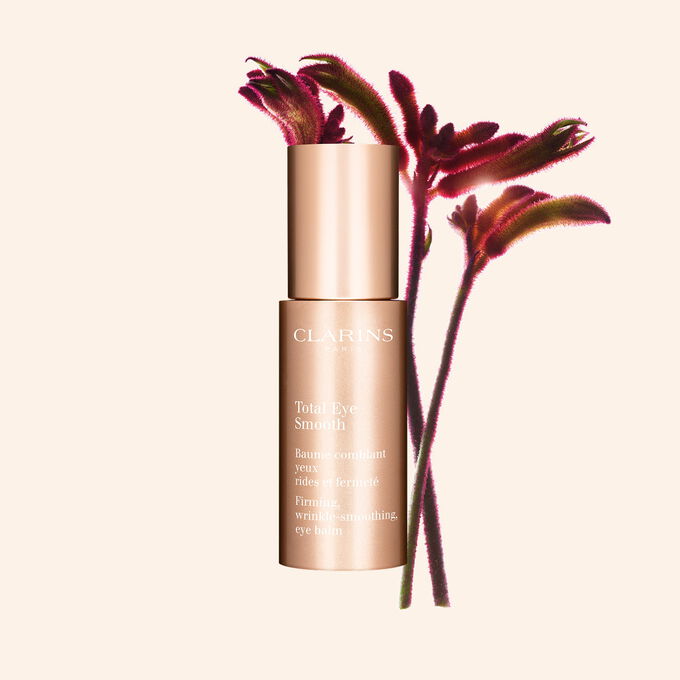 Clarins Total Eye Lift, firming eye balm with organic plant extracts to visibly smooth and firm your eye contour area.