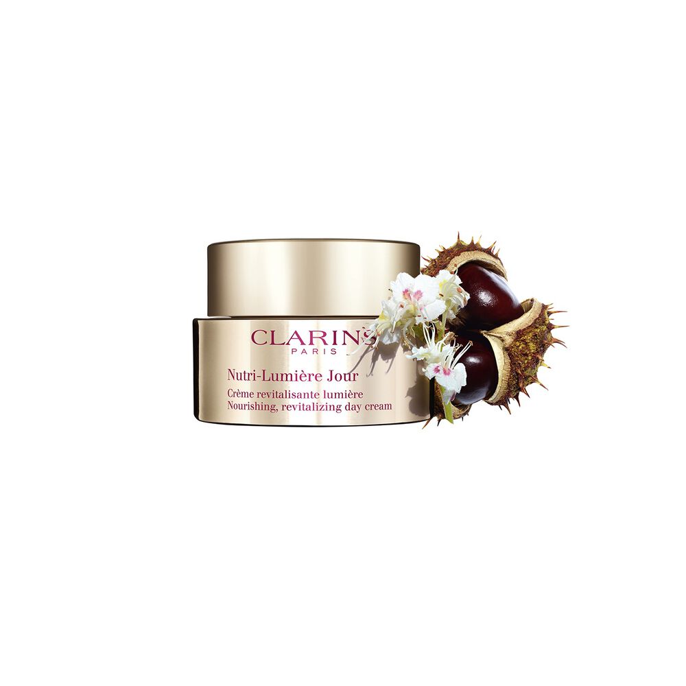 Nutri-Lumière Day Cream packshot with ingredient