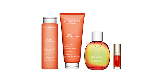 An animation of Clarins Aroma products