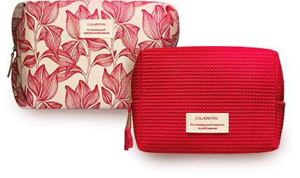 Clarins beauty top pouch