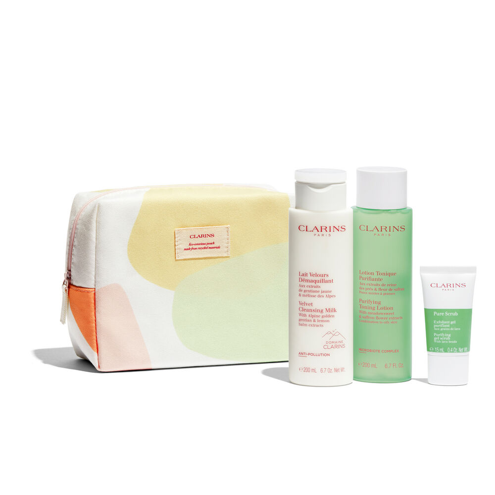 Clarins cleanser and toner hot sale set